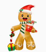 Inflatable GingerBread Man With Canes