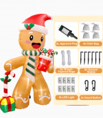 Inflatable GingerBread Man With Canes 3