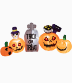 Inflatable Pumpkins With A Tombstone