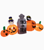Inflatable Pumpkins With A Tombstone 2