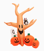 Dead Inflatable Halloween Tree With Pumpkins 2