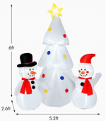 White Inflatable Christmas Tree 3