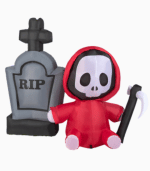 Red LED Inflatable Grim Reaper
