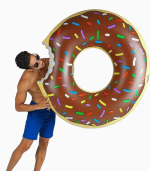 Brown Donut Floaties