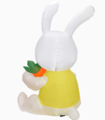 Inflatable Easter Bunny Holding A Carrot 2