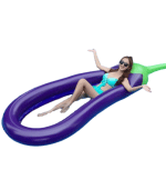 Eggplant Floaties