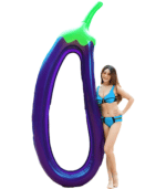 Eggplant Floaties 2